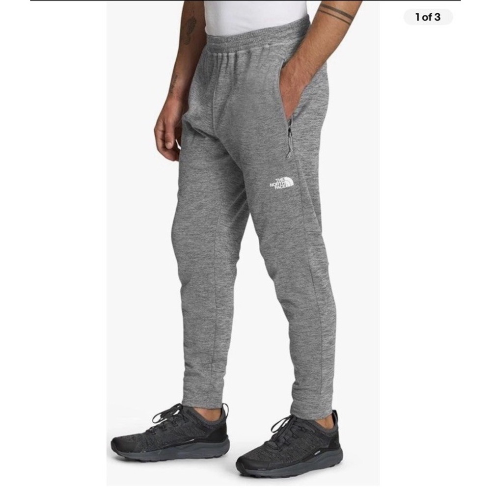 NEW The North Face Men Sm Canyonlands Jogger Pants Heather Grey $75 Gym Comfort